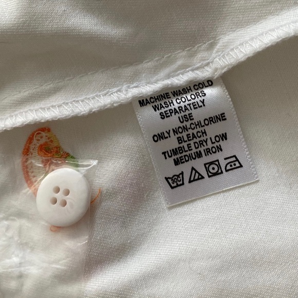 NWOT Chadwick’s White Cotton Cargo Skirt Skort Women’s 8 Quirky Fun Flip Flops - Picture 4 of 7